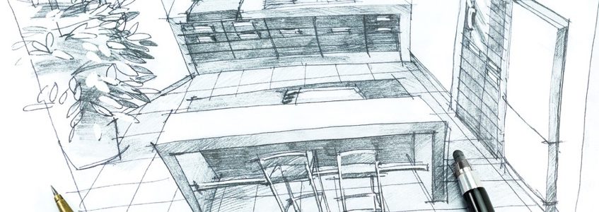 Plan de cuisine avec carrelage