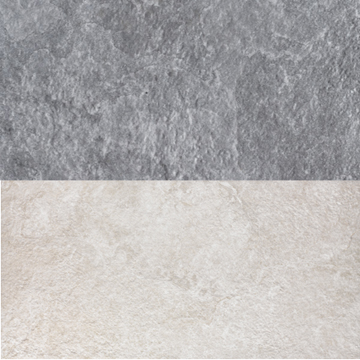 quartz blanc et gris